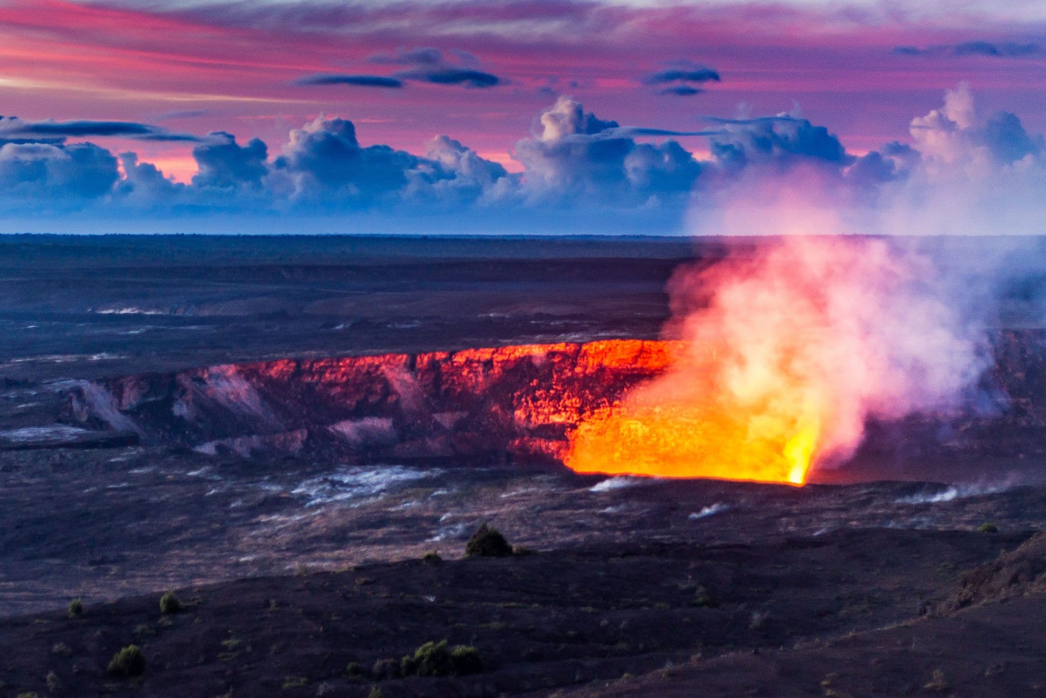 Dawn at the Lava Lake at Halema’uma’u