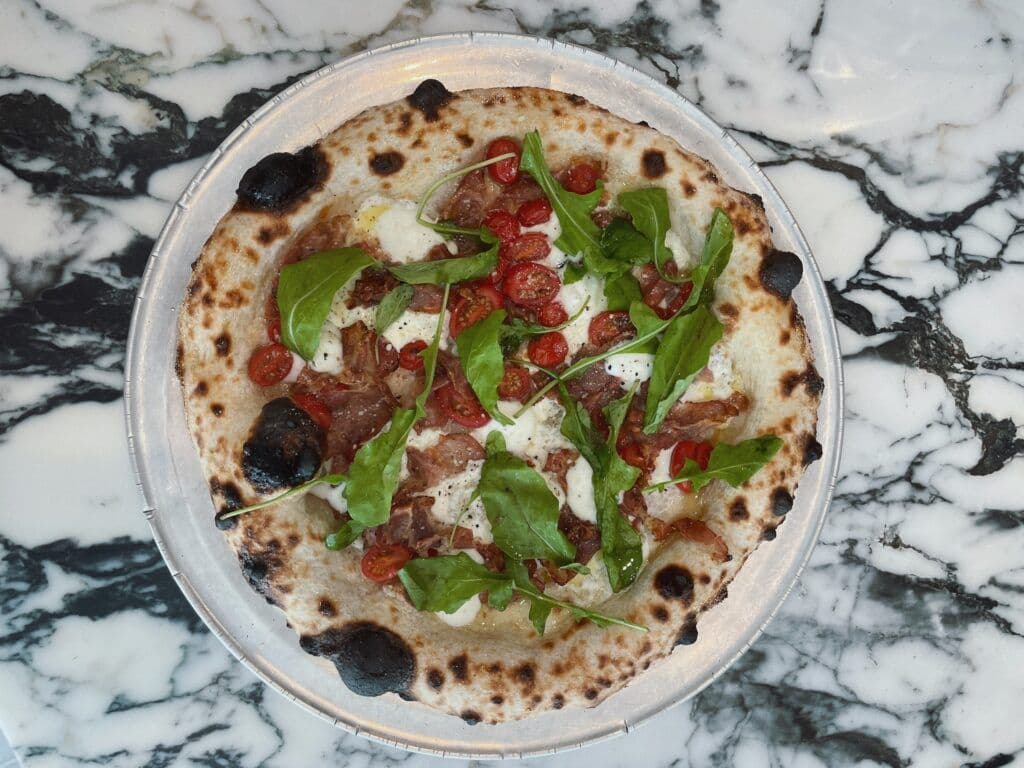 Pizza at Marlow, Maui.