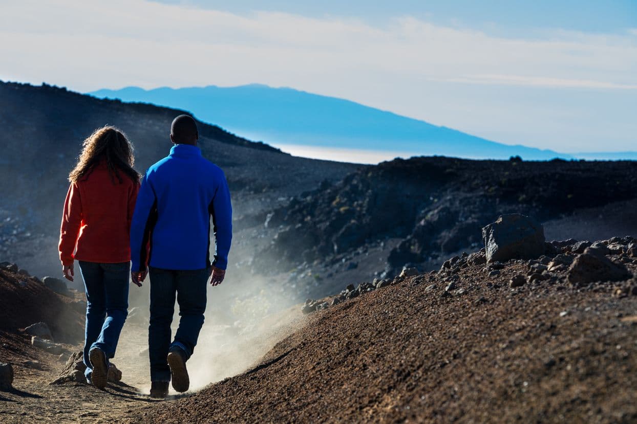 Hiking Haleakalā. Photo by Tor Johnson, courtesy of Hawaiʻi Tourism Authority.