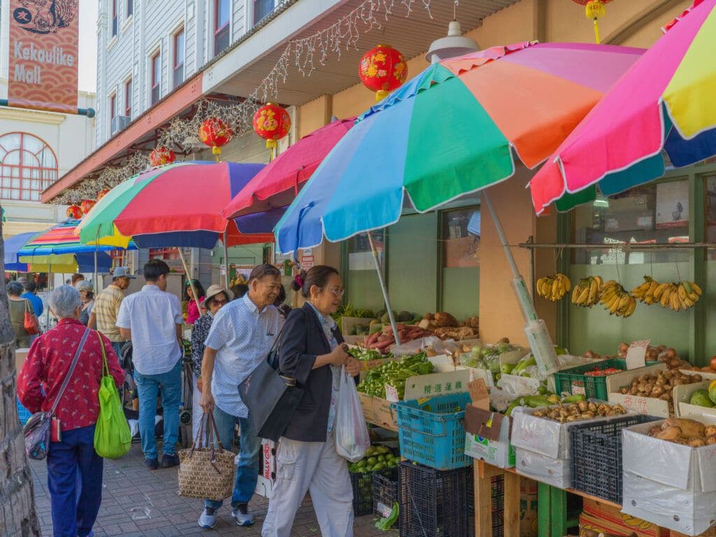 Chinatown, Honolulu. Courtesy of Shutterstock. Photo by Theodore Trimmer.