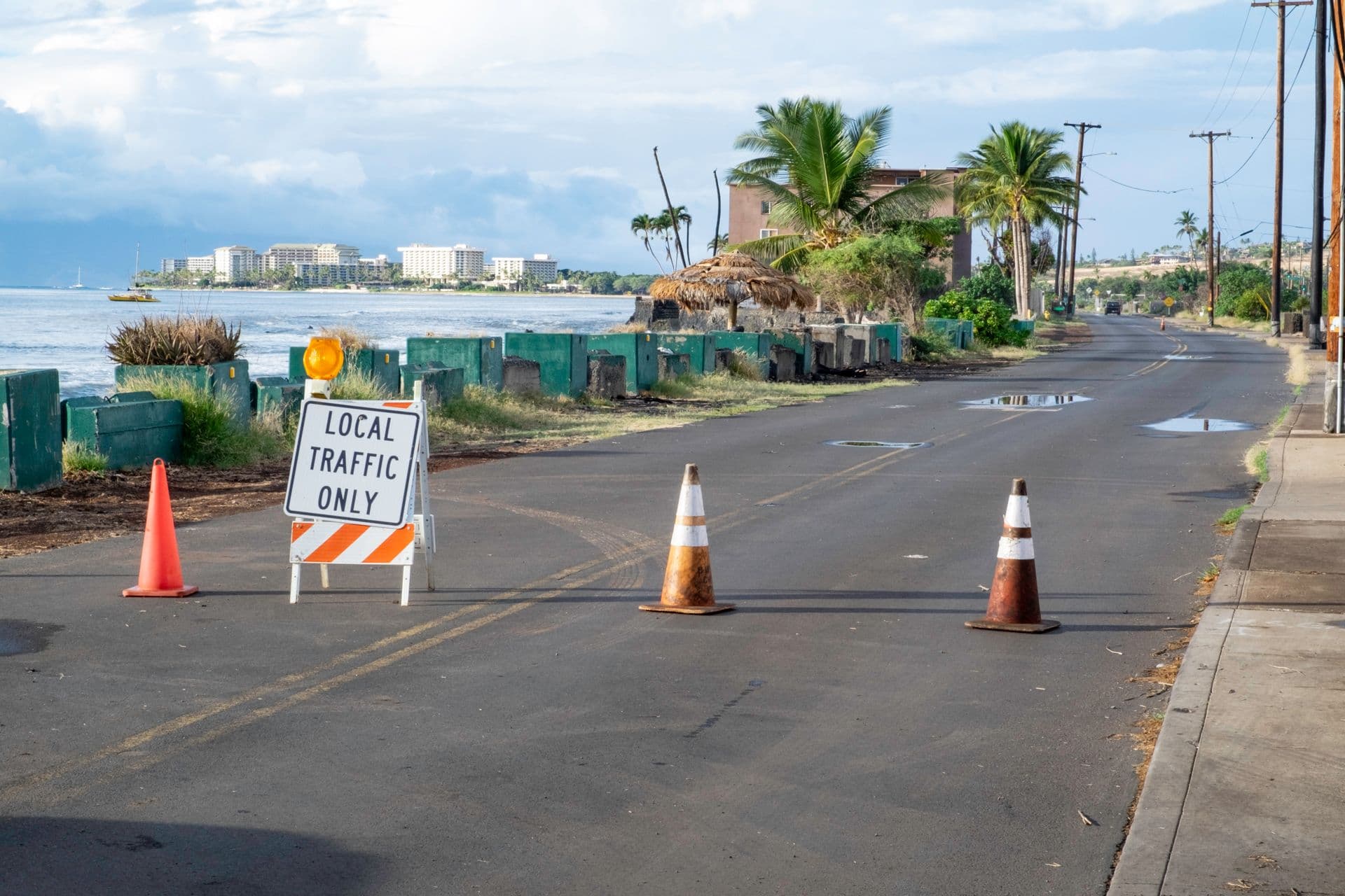 road closure to front street in lahaina maui