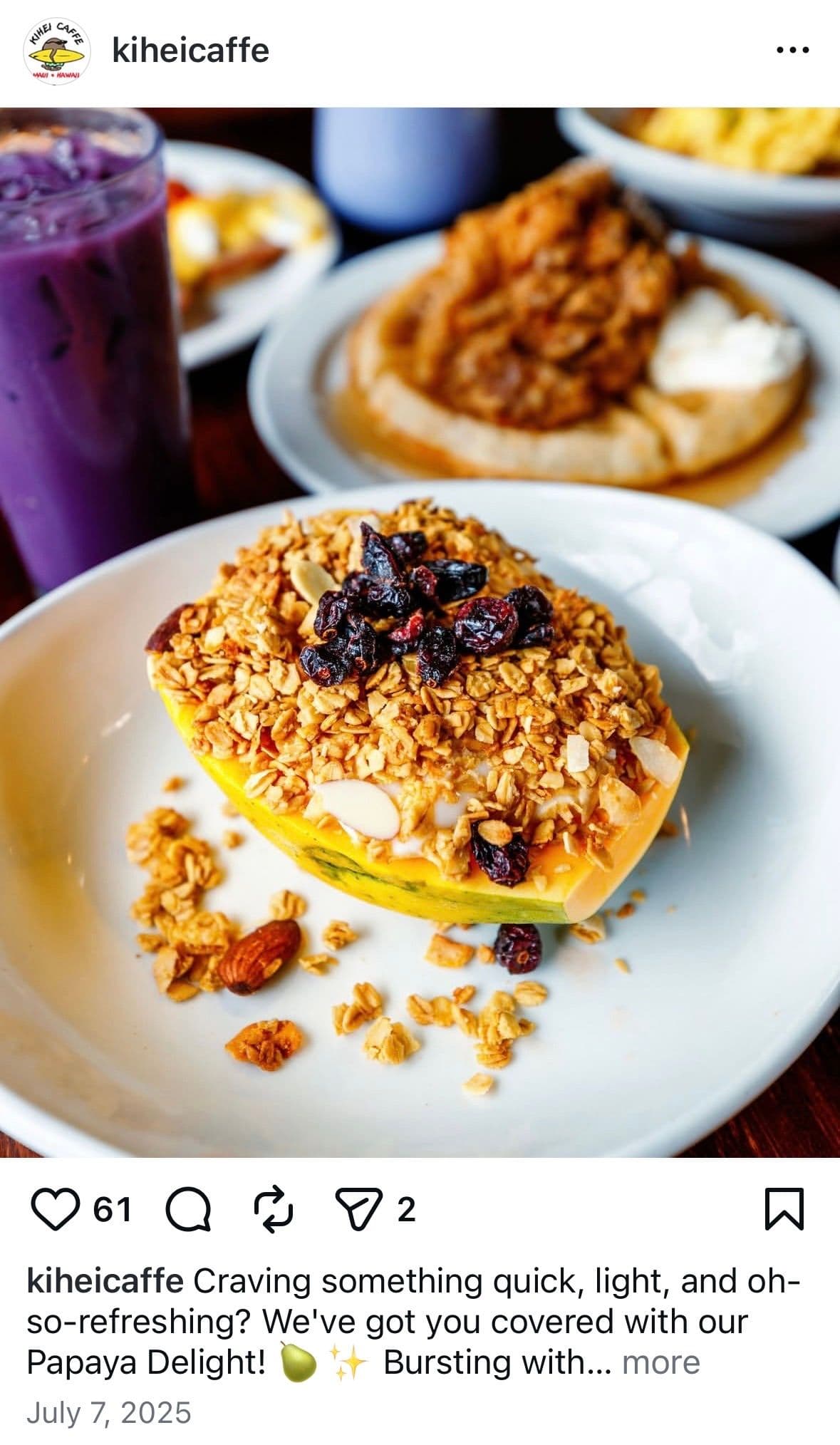 Breakfast at Kihei Caffe