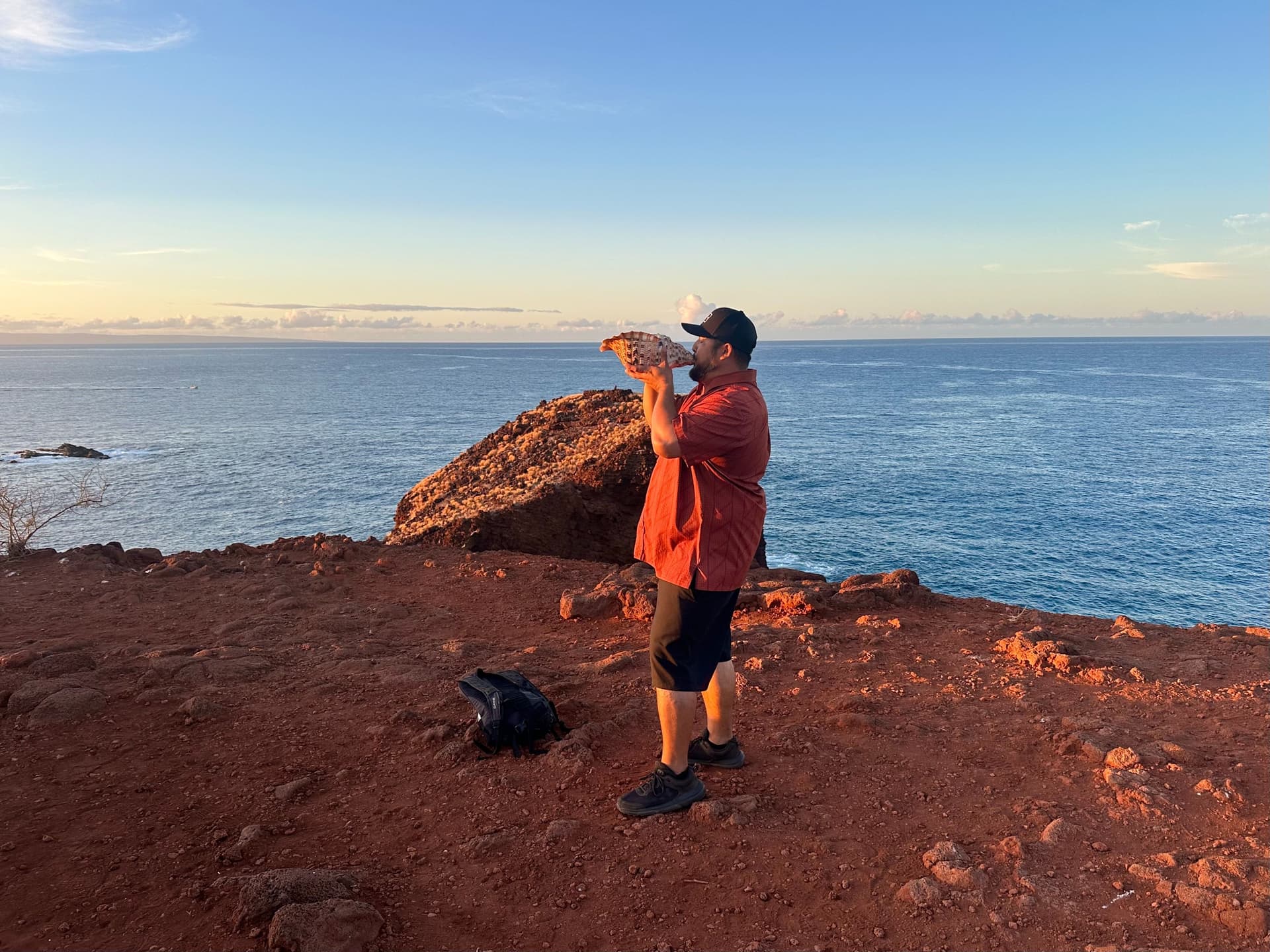 Sunrise on Lānaʻi, Hawaiʻi.