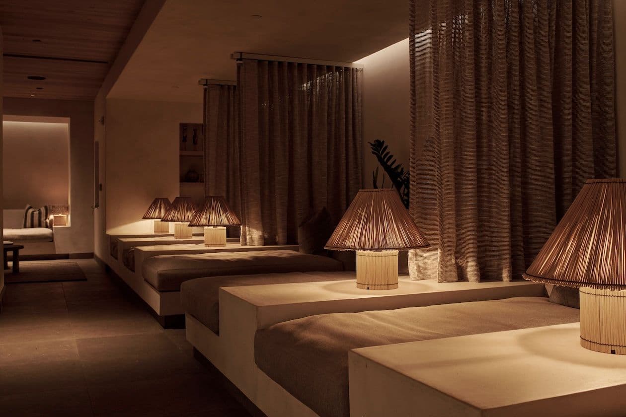 The spa relaxation room at 1 Hotel Hanalei Bay in Kauai.