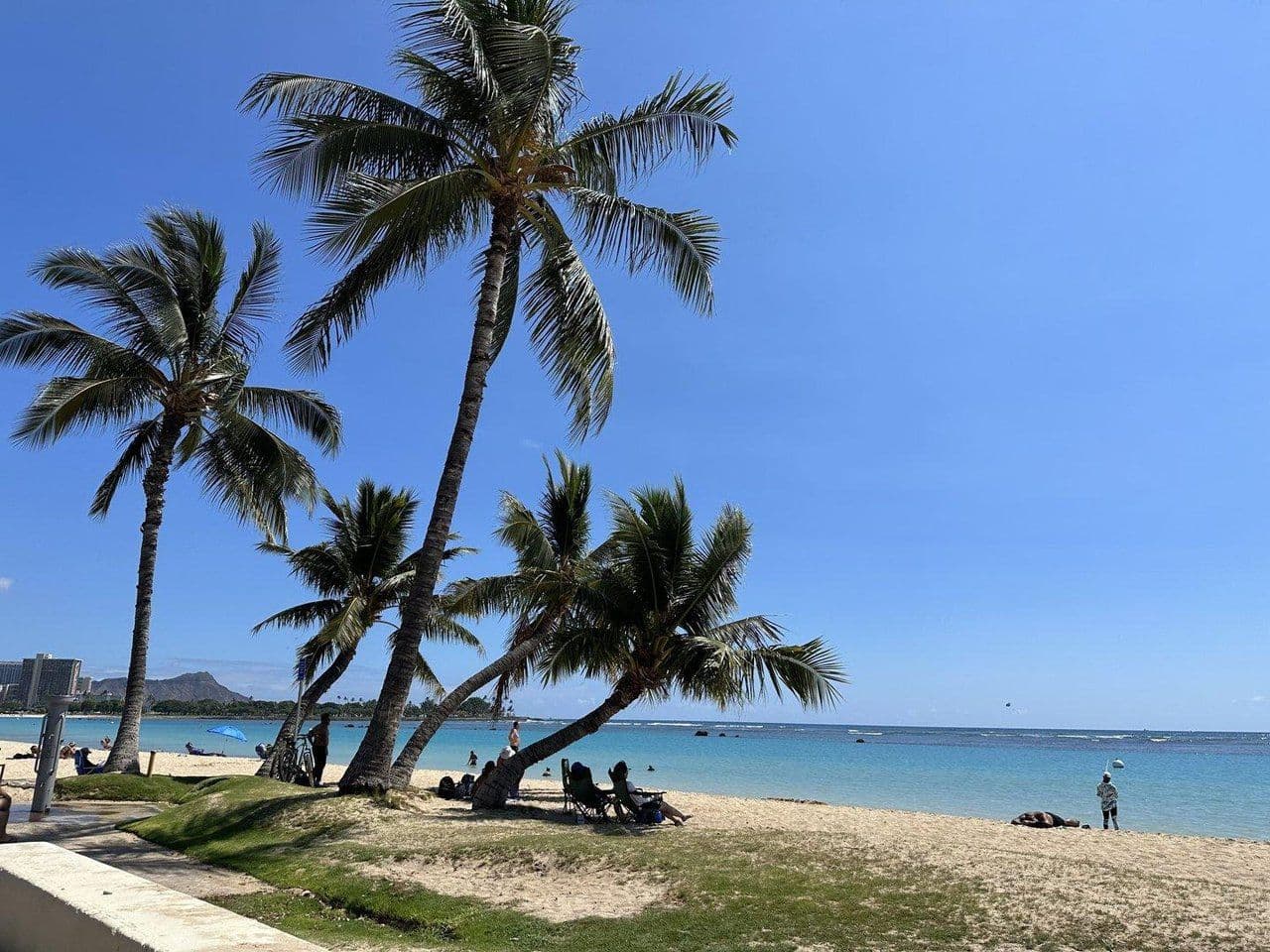 Ala Moana Beach Park on Oʻahu, Hawaii.
