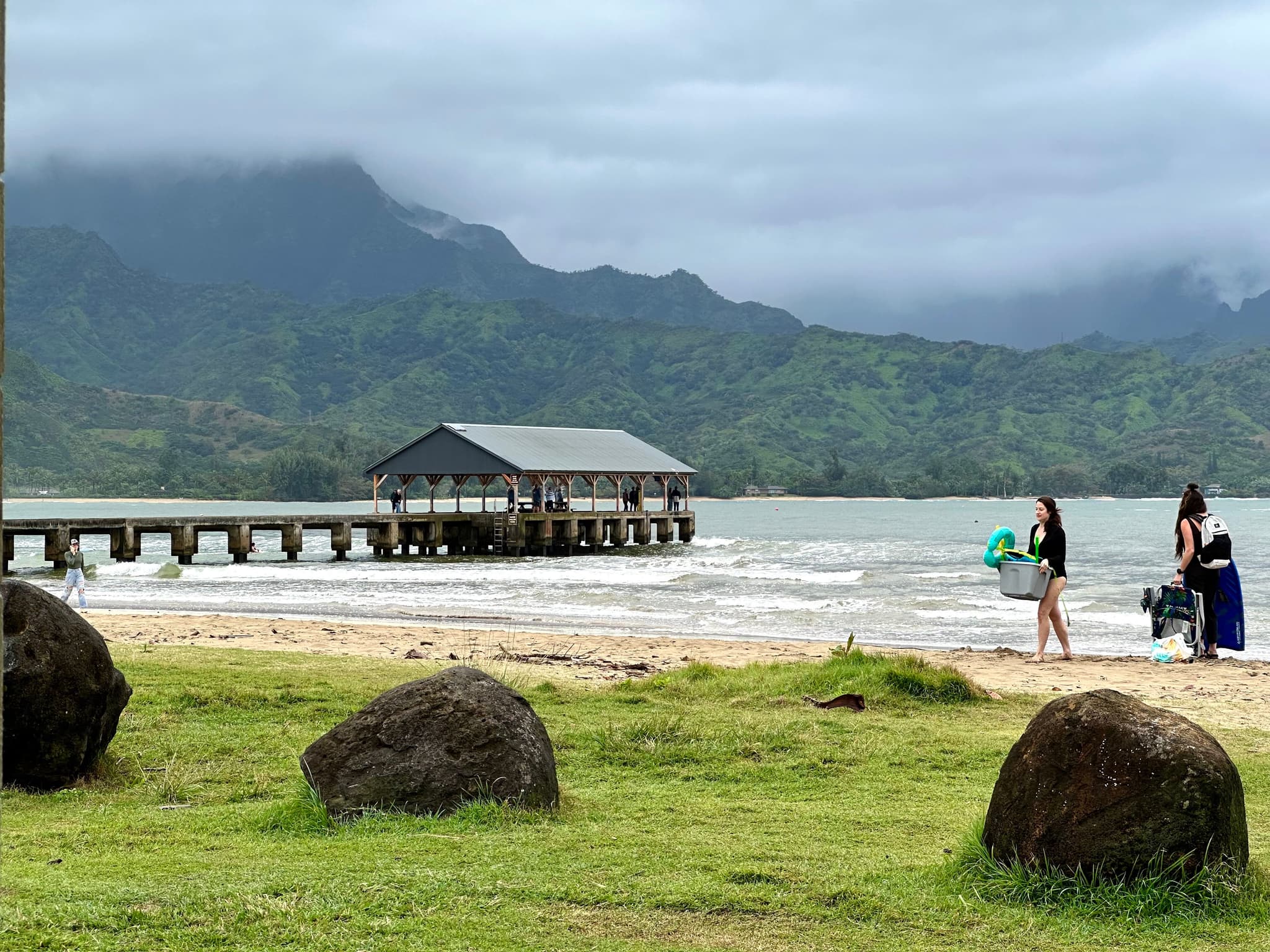 Hanalei Pier at Black Pot Beach Park. Photo by Sarah Burchard.