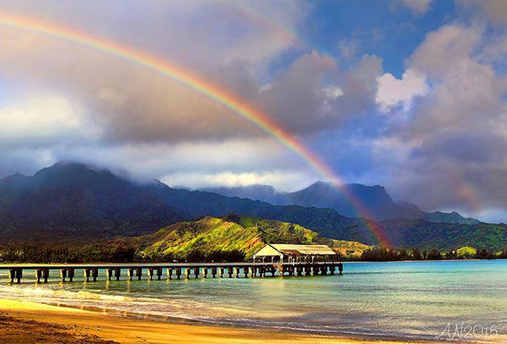 Image of hanalei, kauai islands in Hawaii