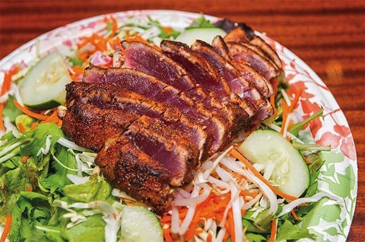 Image of Cajun Ahi Salad.