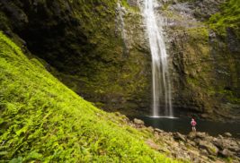 Hike to Romantic Hanakapiai Valley and Stand Beneath the Towering Waterfall