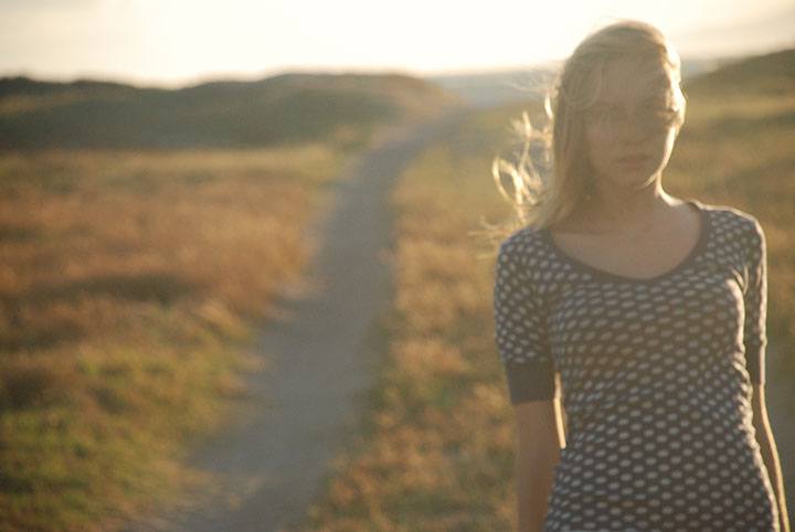 Image of girl at hillside