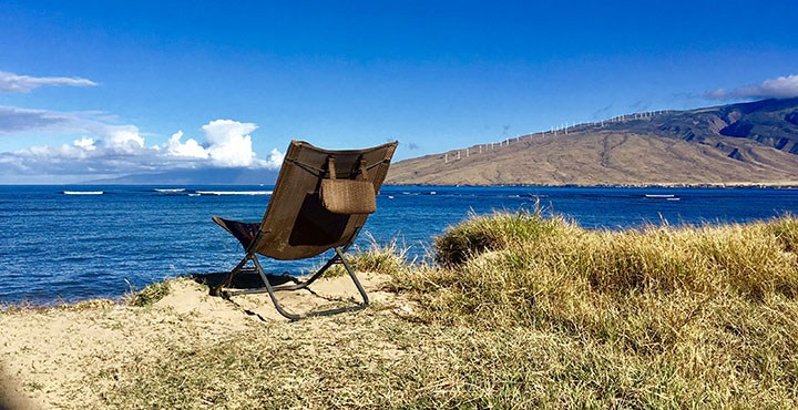 Image of chair at Kihei, Maui
